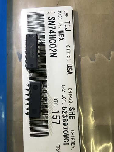 SN74HC02N DIP 四路 2 输入正与非门 原装15年产纯铜材质好质量