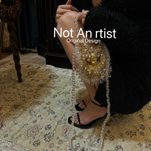 vintage复刻西方神话天使树脂秀场时髦女郎极繁主义流苏透明小包