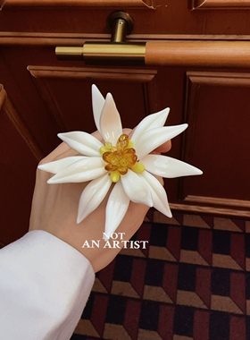 设计师品牌小众高级雕塑艺术层次感立体花蕊花朵戒指夸张大指环