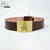 俄罗斯直采苏军公发M69 81黄铜扣士兵常服外腰带苏联战术腰带皮带