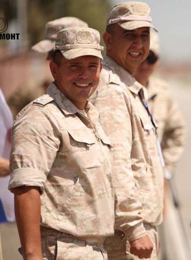 俄罗斯原品 俄军迷KSOR-II沙漠数码热带作战服套装 小粉人米色EMR