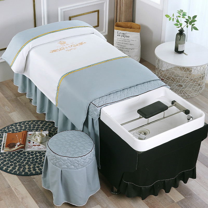 洗头床罩泰式头疗推拿纯色