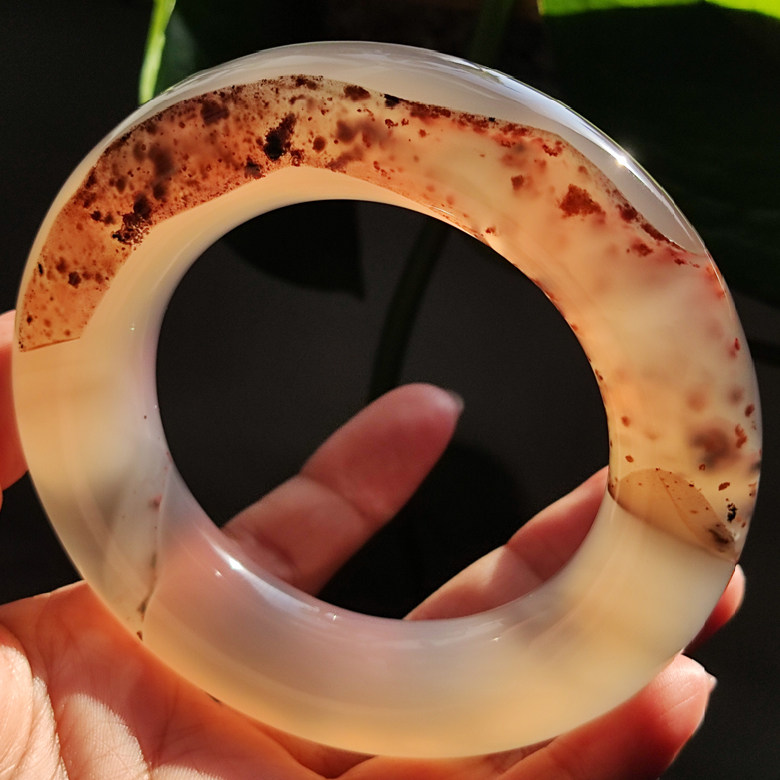 玛瑙印象 桃花源 纯天然巴西老料玛瑙手镯 稀有红朱砂 大胖圆条58,饰品/流行首饰/时尚饰品新,手镯,淘宝优惠券,粉丝福利购,淘宝优惠卷