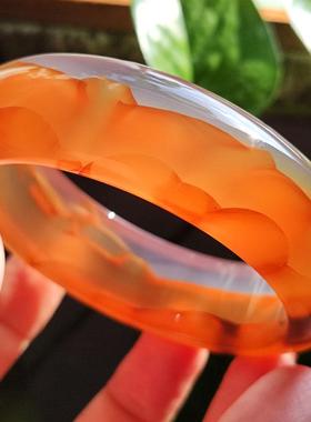 玛瑙印象纯天然冰红玛瑙手镯