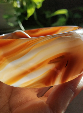 天然巴西凤凰于飞玛瑙手镯包邮