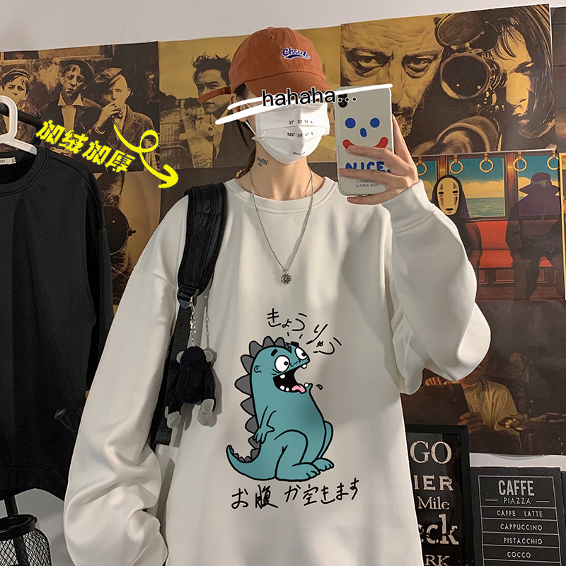 Winter 2020 xingangfeng Poster Wall large men's and women's Plush thickened cartoon printed sweater