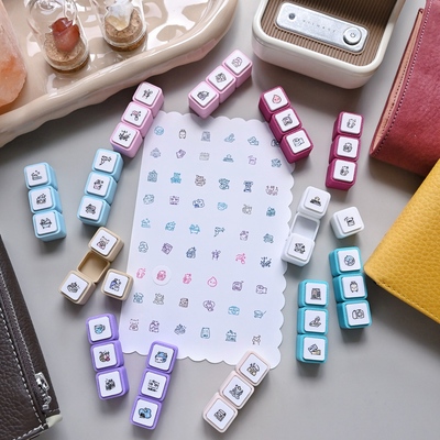 BringQ六联印章可拆卸按压打卡