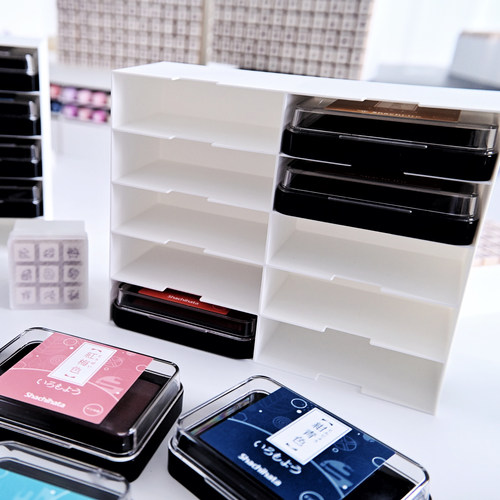 旗牌印台印泥专用收纳盒