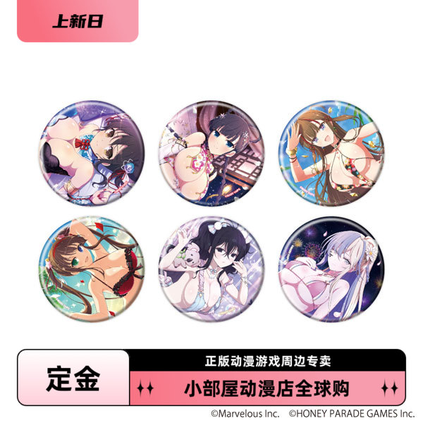 定金 A3 闪乱神乐 忍者大师 NEW LINK vol2 吧唧徽章盲包日版周边