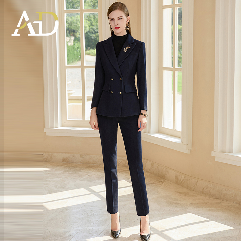 AD高端羊毛西装商务职业气质套装