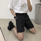 短裤 潮流外穿ins男士 男夏季 西装 薄款 宽松韩版 休闲潮牌百搭五分裤