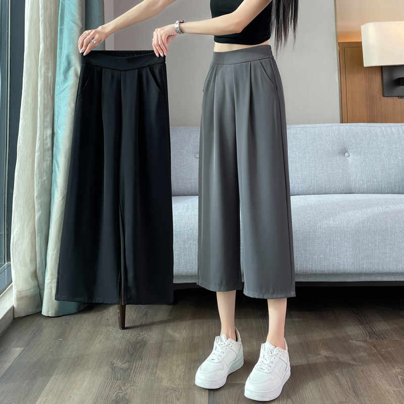 显瘦百搭全国包邮七分阔腿裤女夏
