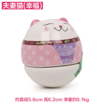 上善若水 不倒翁招财猫摆件桌面装饰品摆设开运旺财创意摆件 0281