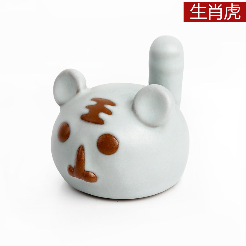 上善若水 陶瓷十二生肖摆件 生日礼品工艺品家居摆设桌面摆件0307