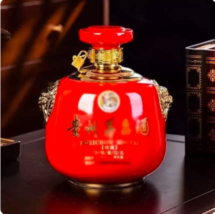 创意陶瓷密封空酒瓶3斤5斤装家用收藏装饰酒坛白酒瓶酒柜摆设摆件