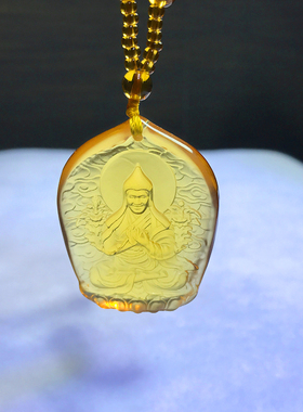 琉璃宗喀巴大士宗客巴大师项链吊坠项坠佛牌男女通用饰品随身挂件