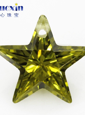 绿色裸石镶嵌耳环戒面