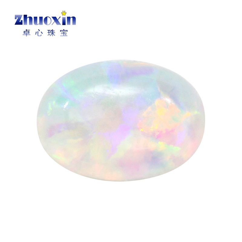 蛋形平底素面人造澳宝宝石OPAL 椭圆形欧泊石戒面裸石镶饰品FI05