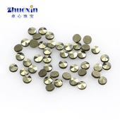 天然铁矿石泰银马克赛石补钻圆形平底 马赛克耳钉戒指饰品补钻