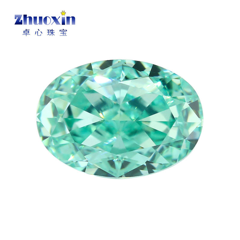 帕拉伊巴绿色冰花切蛋形锆石裸石 椭圆蓝绿色合成CZ碎冰切高碳钻,饰品/流行首饰/时尚饰品新,其他DIY饰品配件,淘宝优惠券,粉丝福利购,淘宝优惠卷