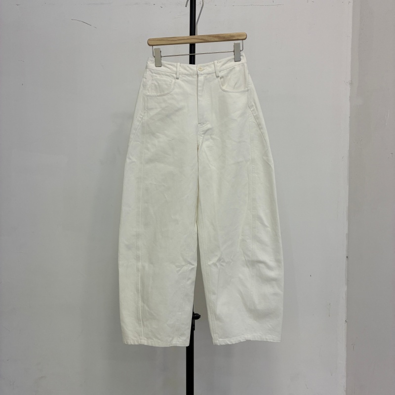 欧货2025秋冬百搭高腰显瘦休闲阔腿裤女时尚设计感抓绒直筒裤3381