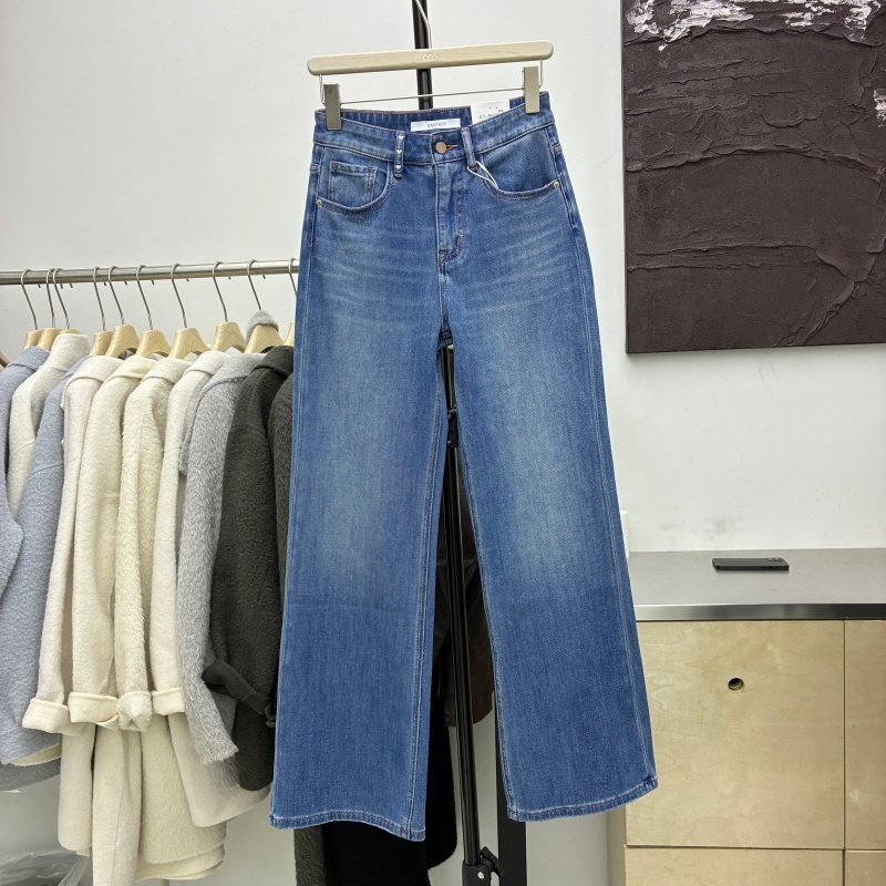欧货2026春百搭高腰显瘦四面弹直筒牛仔裤女宽松窄版阔腿裤86033,女装/女士精品,牛仔裤,淘宝优惠券,粉丝福利购,淘宝优惠卷