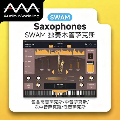 正版SWAM木管萨克斯音源建模