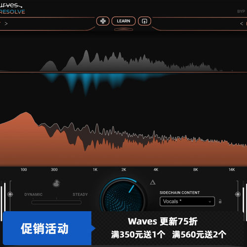 waves 正版 Curves Resolve 正版插件效果器