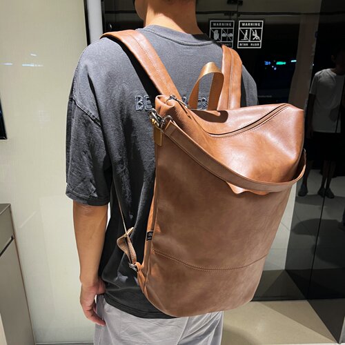 三盒子双肩复古青年户外旅行背包