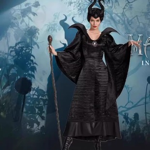 出租 万圣节演出服装沉睡魔咒女巫服黑暗角色扮演Cosplay舞台租赁