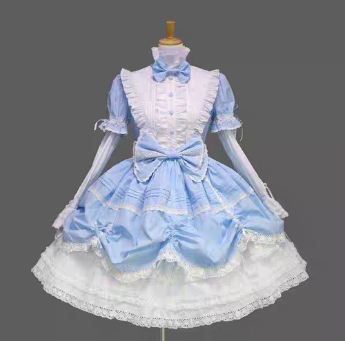 出租赁梦游仙境cos服Lolita公主裙洛丽塔连衣裙可爱宫廷礼服表演