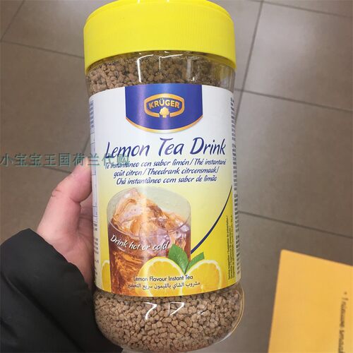 3罐荷兰直邮包邮包税Krüger Lemon  Tea 柠檬速溶茶粒冷热皆可泡