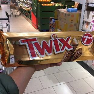 4袋荷兰直邮包邮包税Twix Chocolade 经典焦糖酥脆饼干巧克力棒