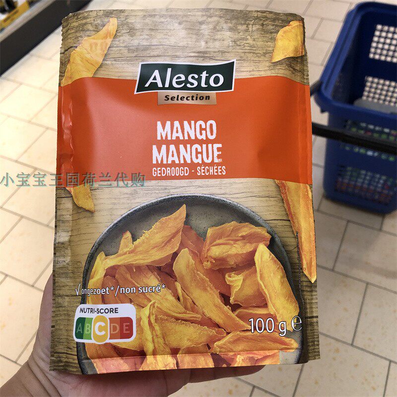 4袋荷兰直邮包邮包税Alesto ongezoet gedroogde mango德国芒果干