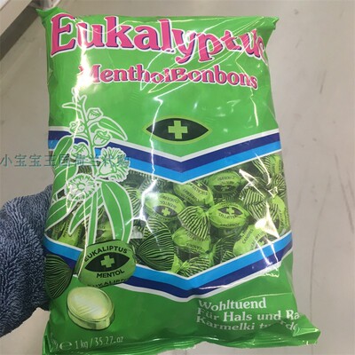 1袋荷兰直邮包邮包税Eucalyptus menthol snoepjes 桉树薄荷硬糖