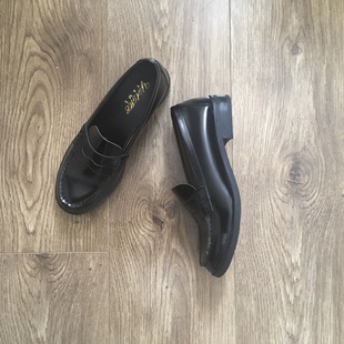 微瑕日本JK制服鞋黑色茶/棕色正统学生鞋子 女款 复古小皮鞋