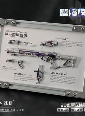 三角洲M7棱镜攻势S2金属模型摆件