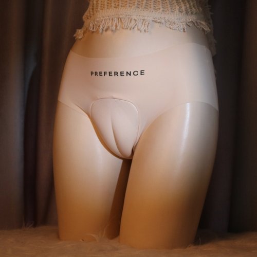 伪娘内裤男变女变装大佬cd紧身裤骆驼趾冰丝假阴用品鲍鱼线紧身裤