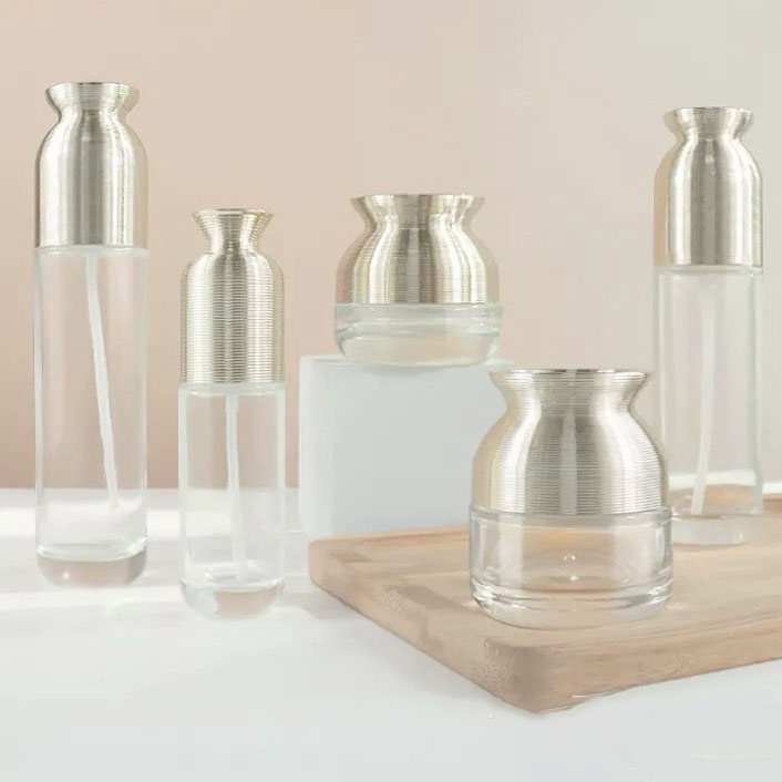 现货玻璃套装瓶50g膏霜瓶120ml