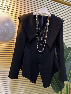 女装 大码 新款 上衣 洋气不等式 开衫 通勤收腰外套韩版 胖妹妹2023秋季