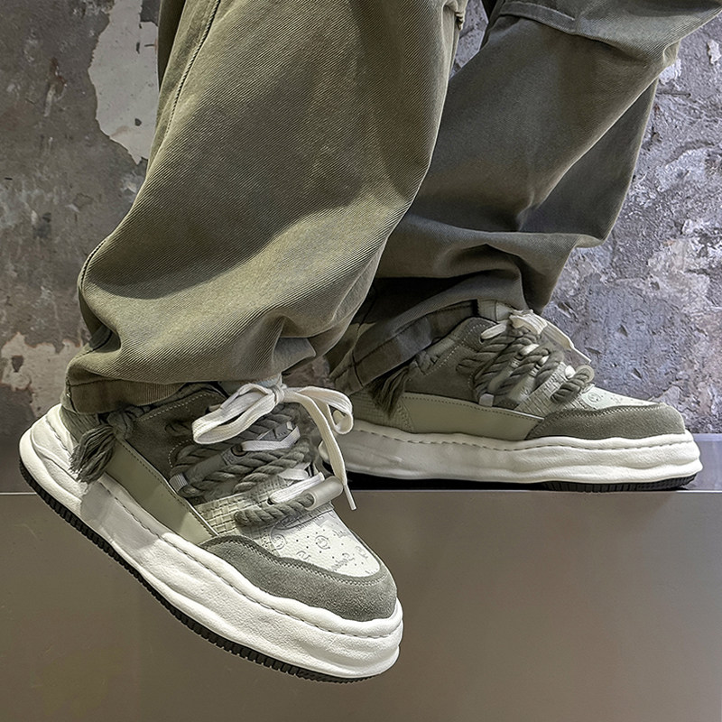 厚底增高男鞋百搭美式高街溶解鞋