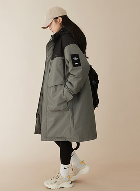 长款轻薄羽绒服女冬季新款工装休闲过膝防风保暖连帽90白鸭绒外套