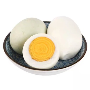 (鹤壁特产)尝鲜装六枚盒小鸭蛋缠丝鸭蛋微咸真空包装开袋即食