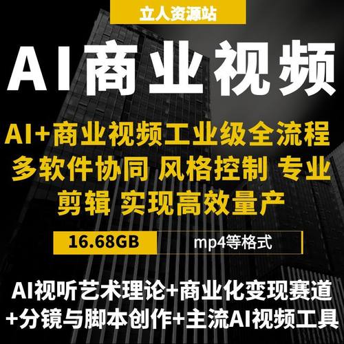 AI+商业视频工业级全流程多软件协同风格控制专业剪辑高效量产