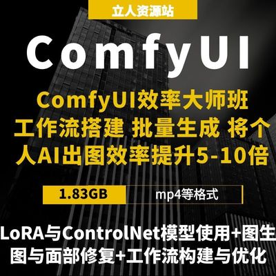 ComfyUIAI绘图效率实战工作流优化LoRA/ControlNet/Flux模型应用