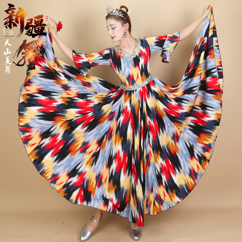 2025新款新疆舞蹈服连衣裙