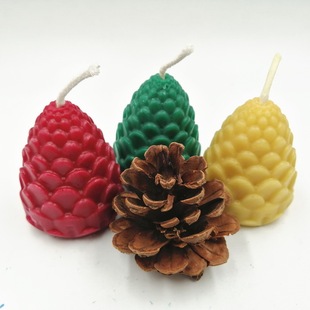 Candles Wicks Pure Pinecone Beeswax Cotton Natural Handmade