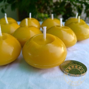 handmade Candles All Natural Wick Floating Cotton Beeswax