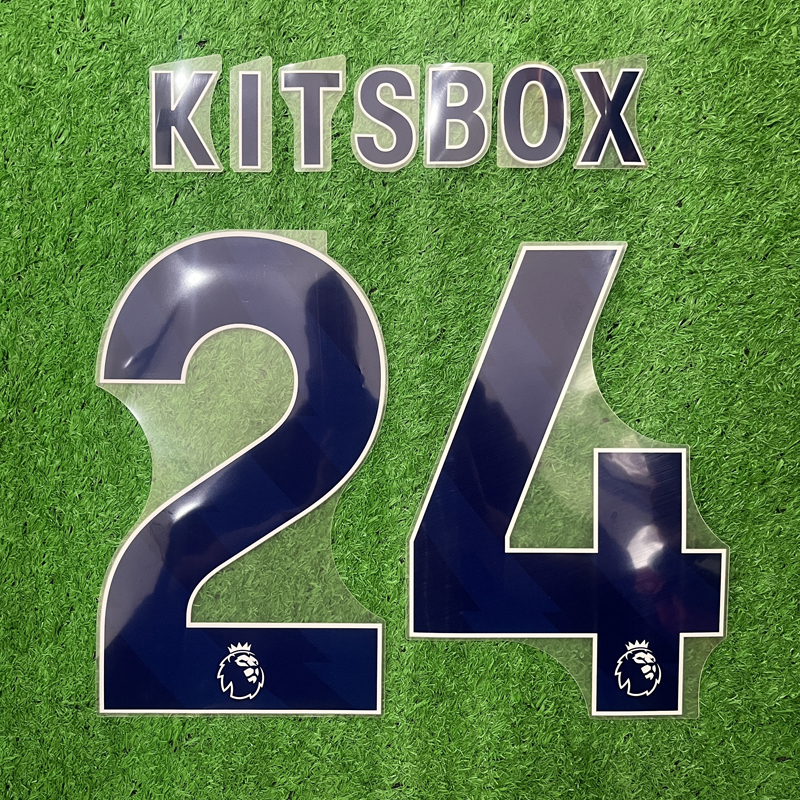 kitsbox正品23/24/25英超蓝色印字印号