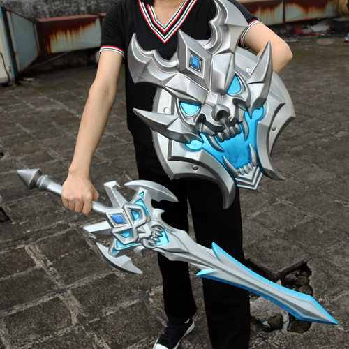 王者荣耀周边cosplay死亡骑士塑料剑大武器游戏盾牌1比1道具